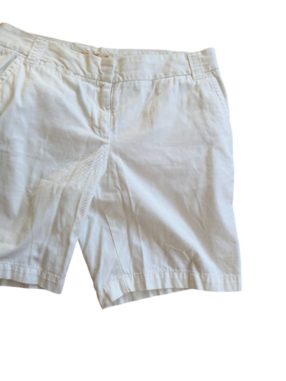 J CREW Womens City Fit Chino White Bermuda Shorts Size 8 - Picture 5 of 5